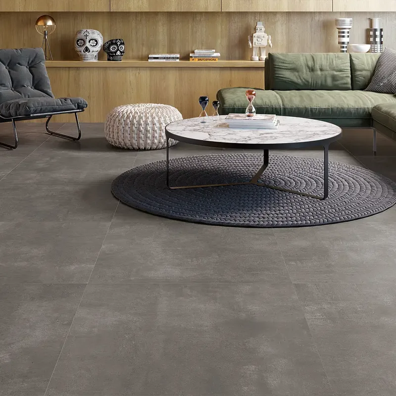 Ambiente acogedor con suelo porcelánico