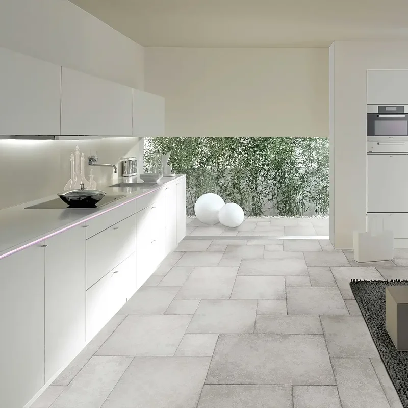 Zona bien iluminada con azulejos para cocina modernos