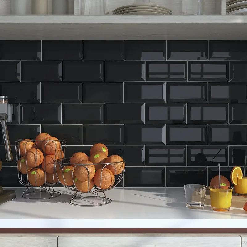 Bonito azulejo en una cocina moderna
