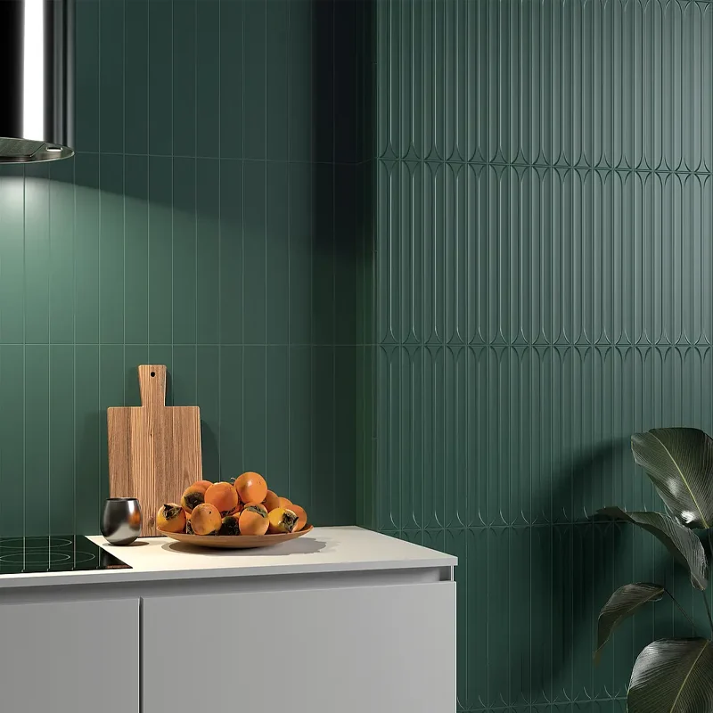 Ambiente bonito con azulejo para pared de la cocina
