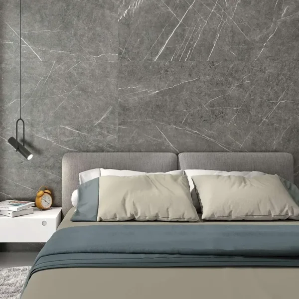 Estética minimalista generada con revestimientos de porcelánico para pared interior