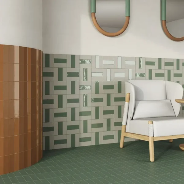 Azulejo decorativo en pared que transforma el espacio con un toque distintivo