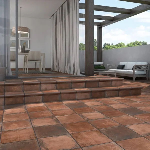 Superficie continua revestida con gres barato de diseño básico